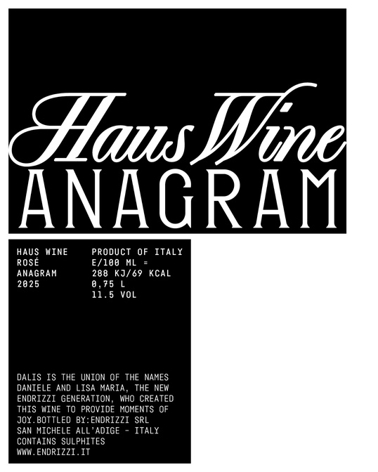 Haus Wine ANAGRAM label